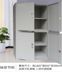 銳寧連體無抽雙節(jié)柜L850*W390*H1800mm（0.6）